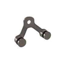 Fikseeritud spider-kinnitus – 2xD30 mm, 90°, AISI 304, satiinviimistlus