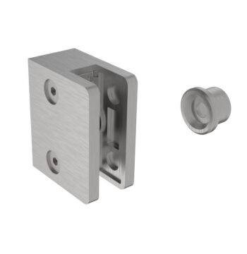 Klaasikinnitus posti ette, ümar, Model 21XX, klaasile 6-12,76mm, ühe poolne, siledale pinnale, AISI 316, Satiin - Image 2