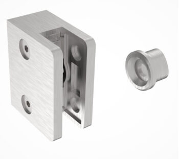 Klaasikinnitus posti ette, ümar, Model 21XX, klaasile 6-12,76mm, ühe poolne, ümarale 42,4mm, AISI 316, Satiin - Image 2
