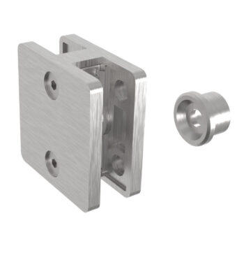 Klaasikinnitus posti ette, kandiline, Model 21X, klaasile 6-12,76mm, kahepoolne, siledale pinnale, AISI 316, Poleer - Image 2