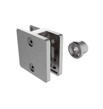 Klaasikinnitus posti ette, kandiline, Model 21X, klaasile 6-12,76mm, kahepoolne, torule 42,4mm, AISI 316, Satiin - Image 2