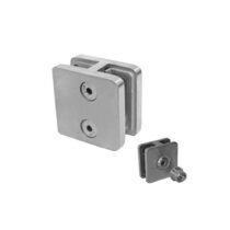 Klaasikinnitus posti ette, kandiline, Model 21X, klaasile 6-12,76mm, kahepoolne, torule 42,4mm, AISI 316, Poleer