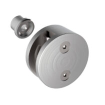 Klaasikinnitus posti ette, ümar, Model 40, klaasile 8-12,76mm, ühe poolne, siledale pinnale, AISI 304, Satiin