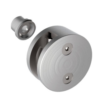 Klaasikinnitus posti ette, ümar, Model 40, klaasile 8-12,76mm, ühe poolne, siledale pinnale, AISI 304, Satiin