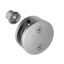 Klaasikinnitus posti ette, ümar, Model 40, klaasile 8-12,76mm, ühe poolne, torule 42,4mm, AISI 304, Satiin