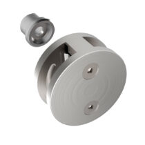 Klaasikinnitus posti ette, ümar, Model 41, klaasile 8-12,76mm, kahe poolne, siledale pinnale, AISI 304, Satiin