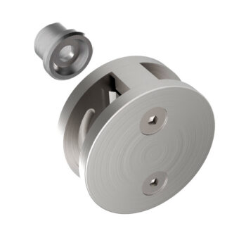 Klaasikinnitus posti ette, ümar, Model 41, klaasile 8-12,76mm, kahe poolne, siledale pinnale, AISI 304, Satiin