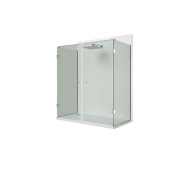 Klaasukse hing ECO (klaas-klaas), klaasile 8-10mm, ukse max kaal 45kg, roostevaba, Poleer, AISI304 - Image 2