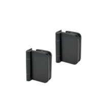 Alumiiniumist klaasukse hing – must (RAL 9005), alumiinium, klaasile 8–10 mm (paaris)
