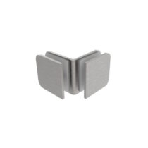 Klaaspaneeli kinnitus 45x45 mm, klaas–klaas, AISI 304, poleeritud viimistlus, klaasile 8–10 mm