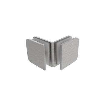 Klaaspaneeli kinnitus 45x45 mm, klaas–klaas, AISI 304, poleeritud viimistlus, klaasile 8–10 mm