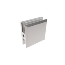 Klaaspaneeli kinnitus sein–klaas 45x45 mm, Zamak, poleeritud viimistlus, klaasile 8–10 mm