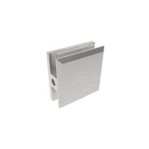 Klaaspaneeli kinnitus sein–klaas 45x45 mm, Zamak, satiinviimistlus, klaasile 8–10 mm