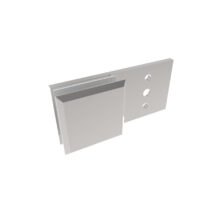 Klaasikinnitus sein–klaas, 45x45 mm, Zamak, poleeritud, klaasile 8–10 mm