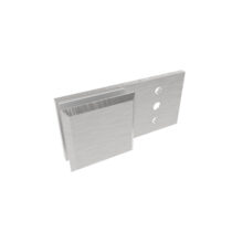 Klaasikinnitus sein–klaas, 45x45 mm, Zamak, satiin, klaasile 8–10 mm