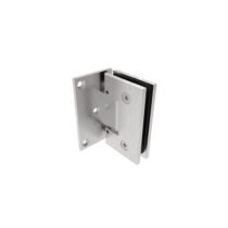 Klaasukse hing Brass Flex, klaas–sein, automaatselt sulguv ±25°, algasendi reguleerimine ±20°, messing, viimistlus satiin, hing plaadi ääres