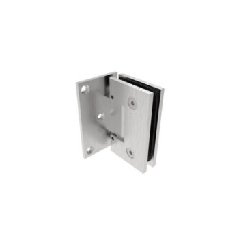 Klaasukse hing Brass Flex, klaas–sein, automaatselt sulguv ±25°, algasendi reguleerimine ±20°, messing, viimistlus satiin, hing plaadi ääres