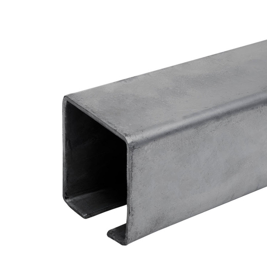 Liugvärava siin 70*70/4mm; vahe 22,5mm; must metall; 3000mm; 20kg