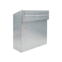 Postkast läbi piirdeaia, puitaiale kinnitamiseks, C4 formaat, vajab värvimist