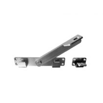 Jalgvärava/ukse sulgur, tabaluku aasad, tsingitud, sileda põhjaga, vasaku käeline