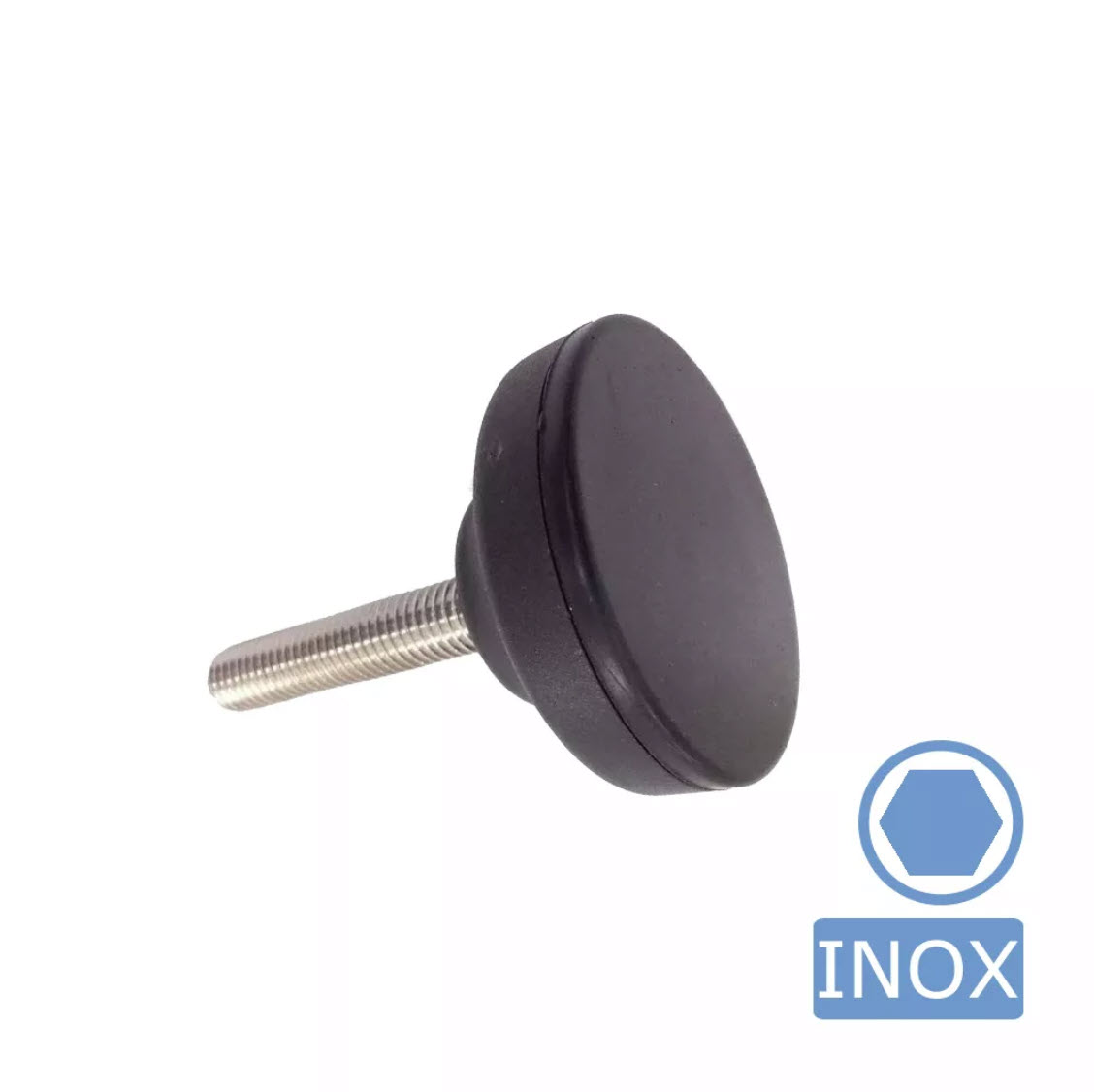 Reguleerimisjalg – roostevaba, fikseeritud plasttallaga, kuuskantpesaga - Image 3