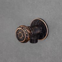 Pesumasina ühenduskraan must BELLIS – 1 väljund, messingkorpus