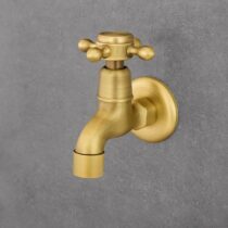 seinakraan YORK antiikmessing detailvaade