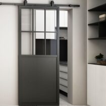 Modena metallraamiga läbipaistev klaasuks