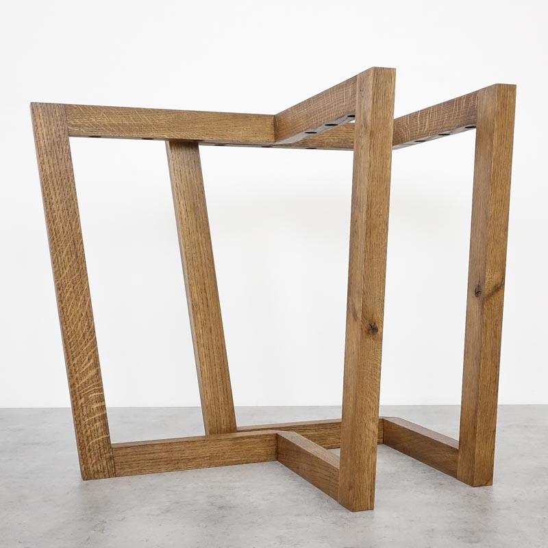 tammepuidust laua jalg KLAMRA elutoa lauale