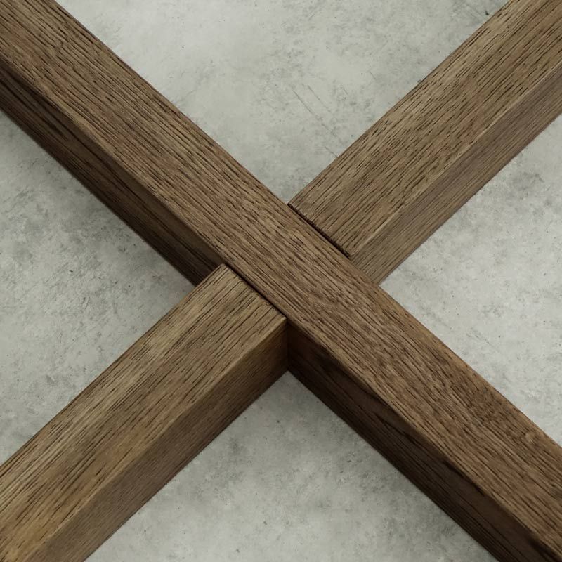 tammepuidust laua jalg KARO modernsele lauaplaadile