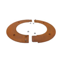 Corten terasest peenraääris ümber puu