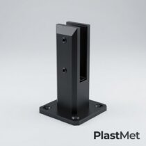 Klaasi ankurpost must roostevabast terasest